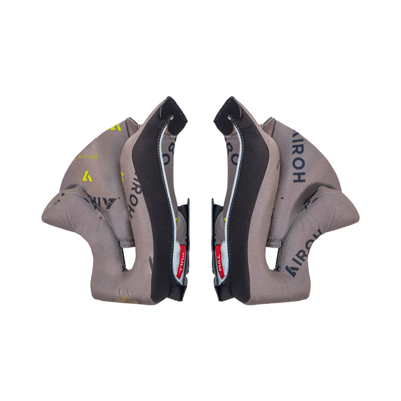 PODUSZKI POLICZKOWE DO KASKU AIROH TWIST 3 GREY/YELLOW XL 1