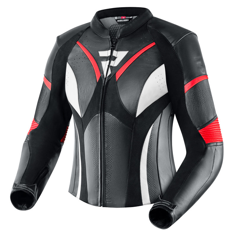 Kurtka motocyklowa skórzana damska Rebelhorn Rebel Black Fluo Red White 1 214441_ZAL396126.jpg