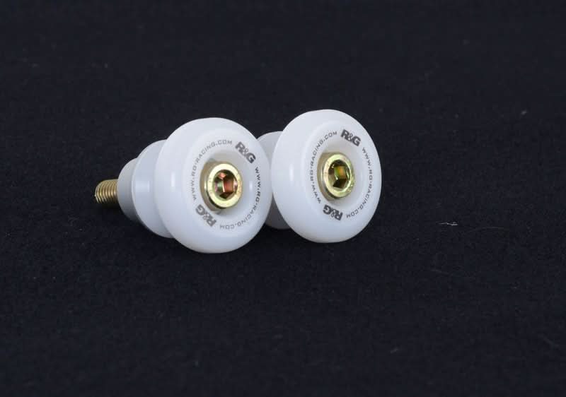 ROLKI WAHACZA RG RACING WHITE - KAWASAKI Z 900, TRIUMPH BONNEVILLE BOBBER 17- WHITE 1