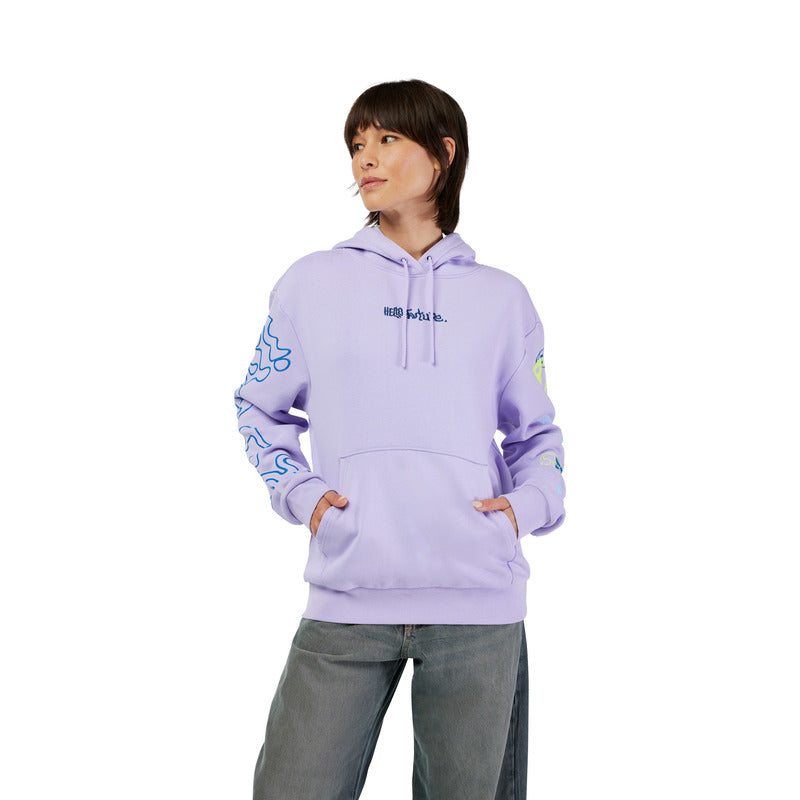 Bluza z kapturem Damska FOX Hello Future Fleece Po Lilac 5 327909_ZAL767629.jpg