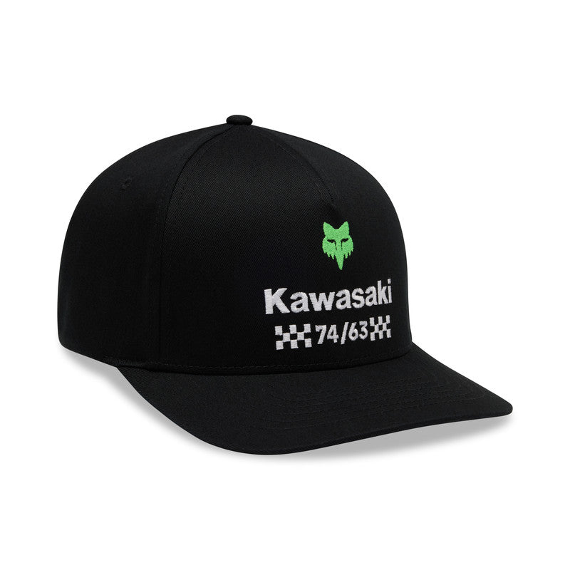 Czapka z daszkiem FOX Kawasaki Flexfit Black 1 350367_ZAL860531.jpg