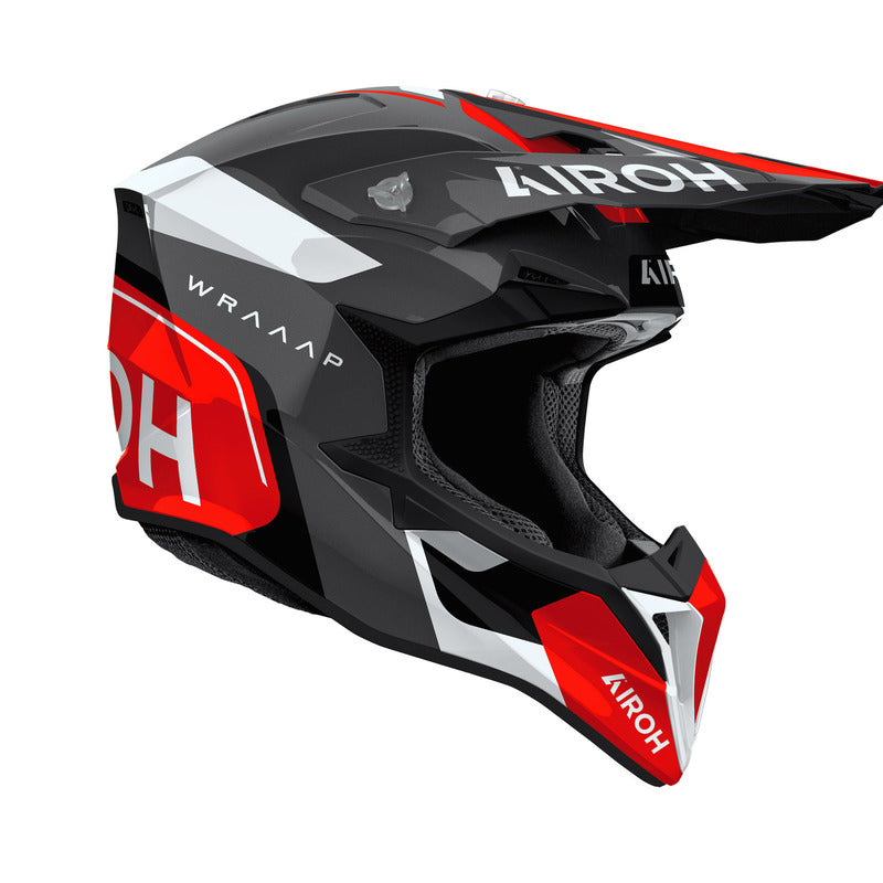 KASK MOTOCYKLOWY AIROH WRAAAP CONQUER RED GLOSS XL 1